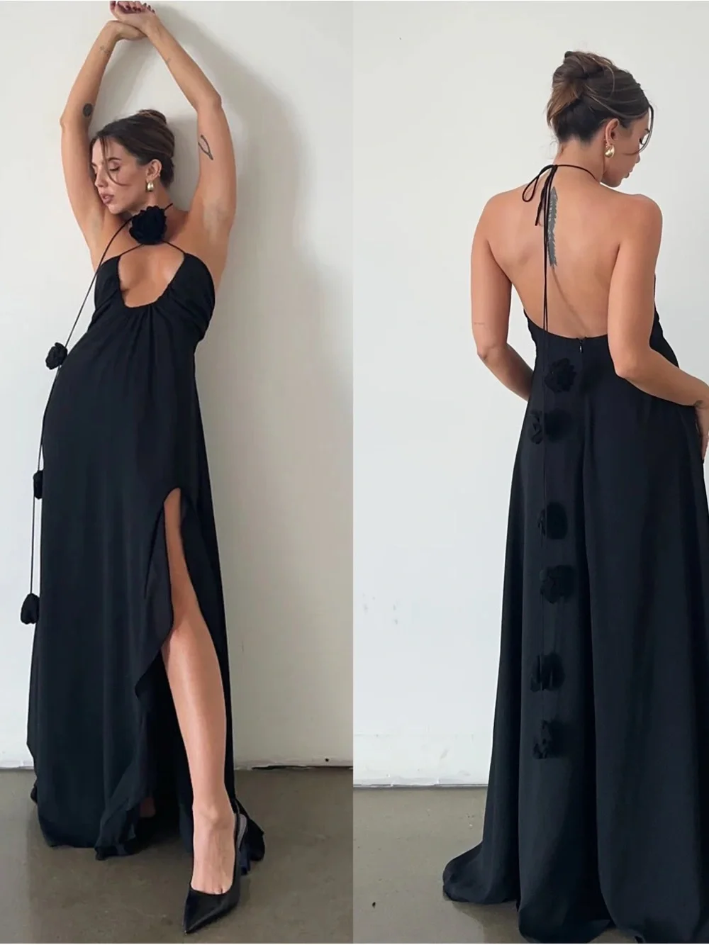 NWT For Love & Lemons Desiree Maxi Dress Size Small